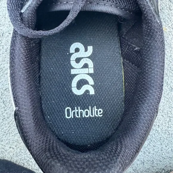 ASICS TIGER RUNNER Sneakers Mens 8.5 Womens 10 Unisex Black Retro Running Shoes - Picture 11 of 11